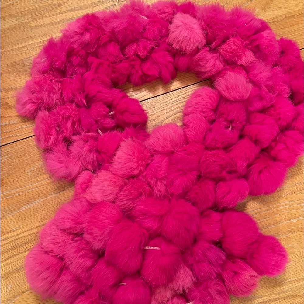 Hot pink scarf